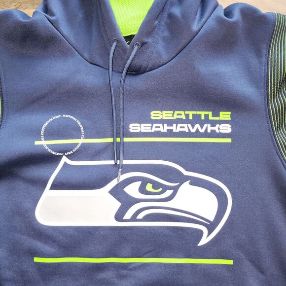 Nike NFL On-Field Seattle Seahawks Football Hoodie Sweatshirt Size L - Picture 4 of 7